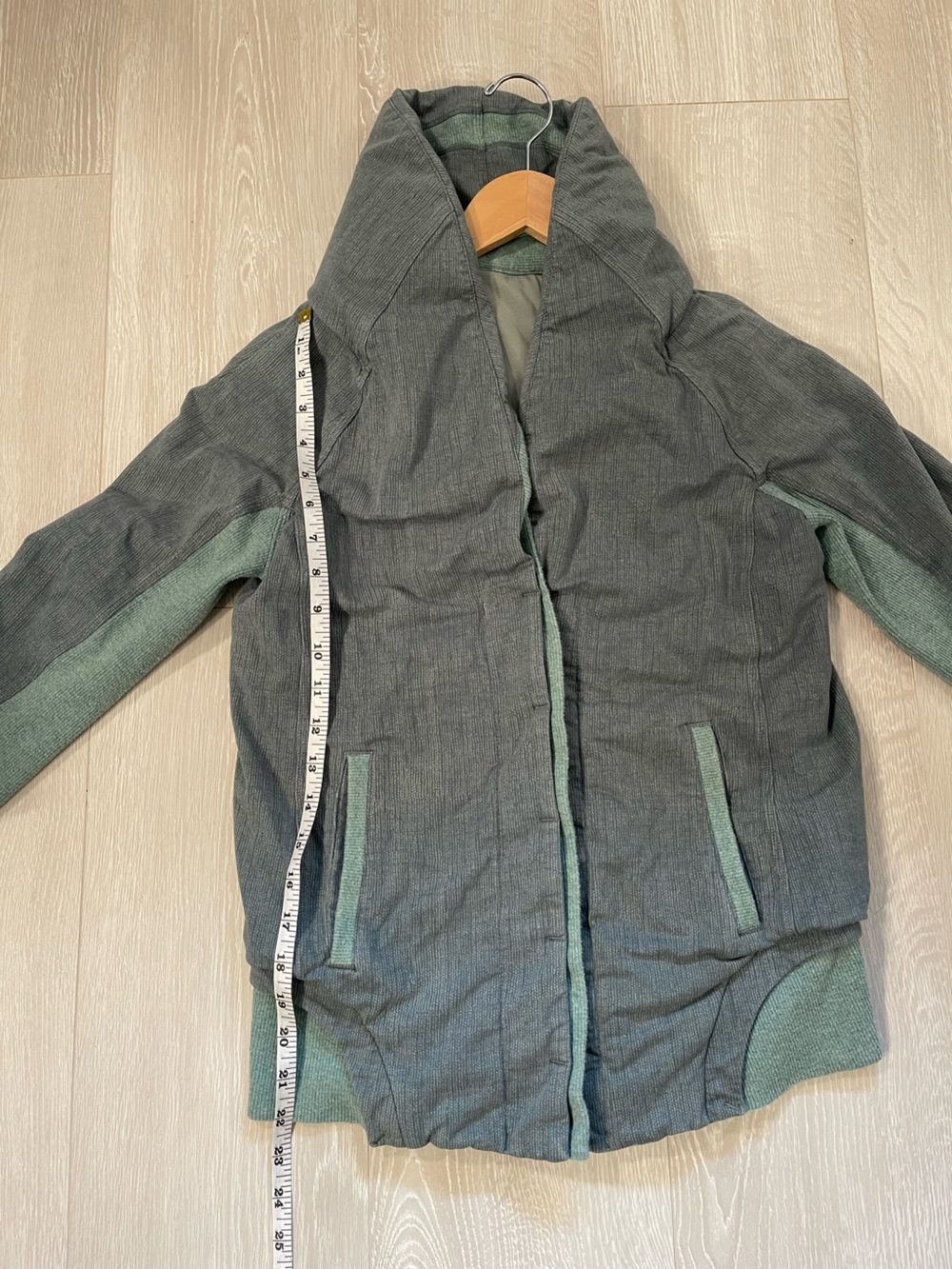 Lululemon To Class Jacket Burlap Texture Deep Shore Earl Grey Green size 6 - Picture 9 of 16